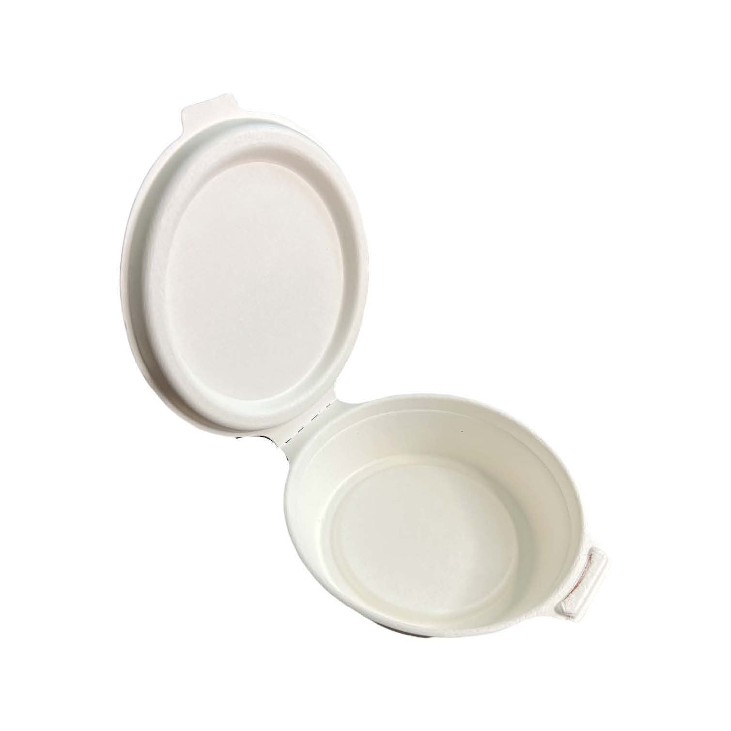 8 inch Round Flip Ecoware Clamshell