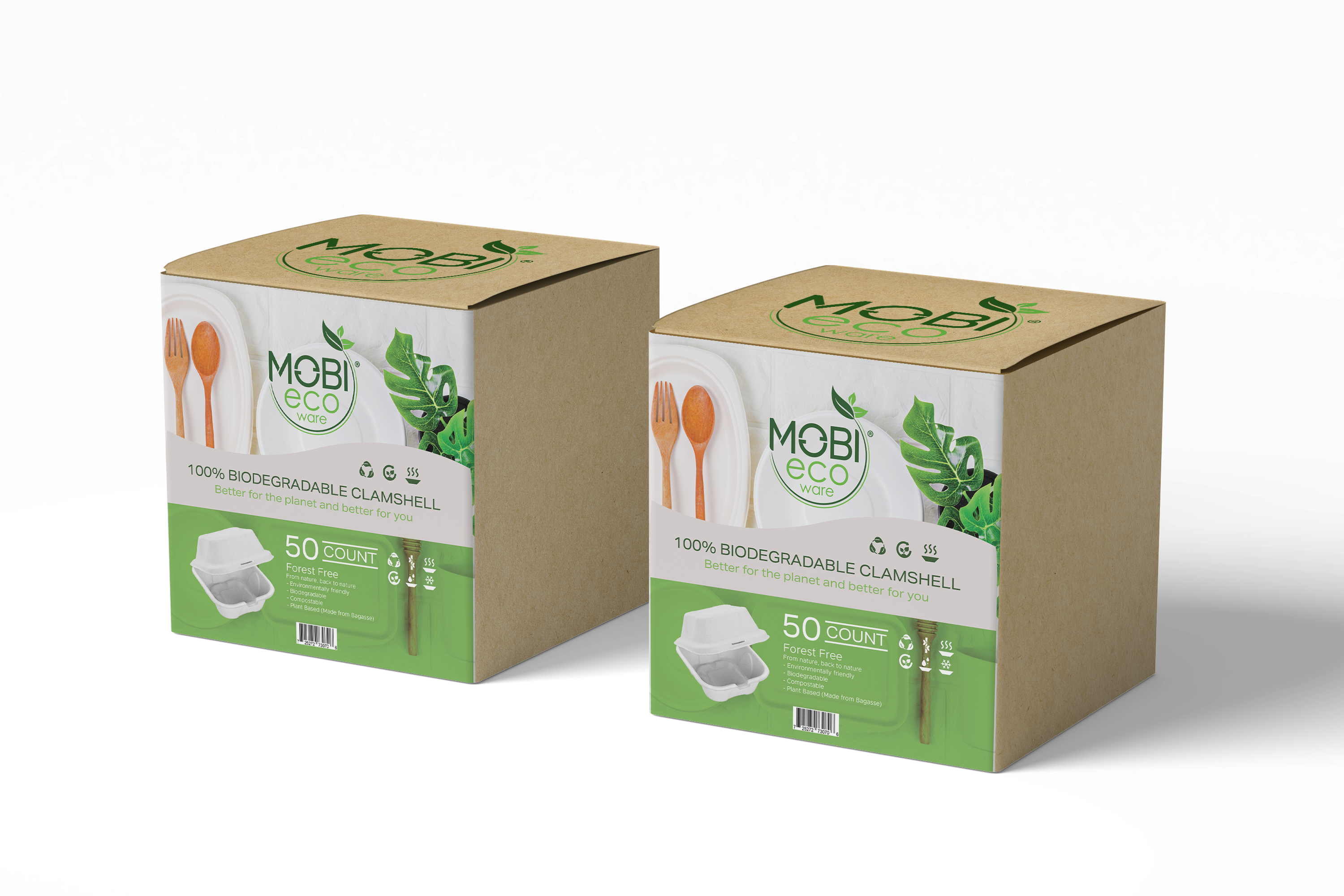 8x8 Ecoware Clamshell