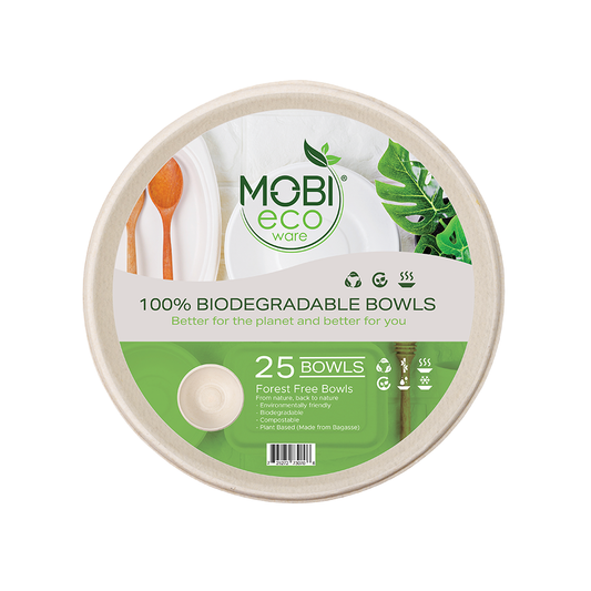 Mobi Ecoware 100% biodegradable and Compostable 10oz Bowls